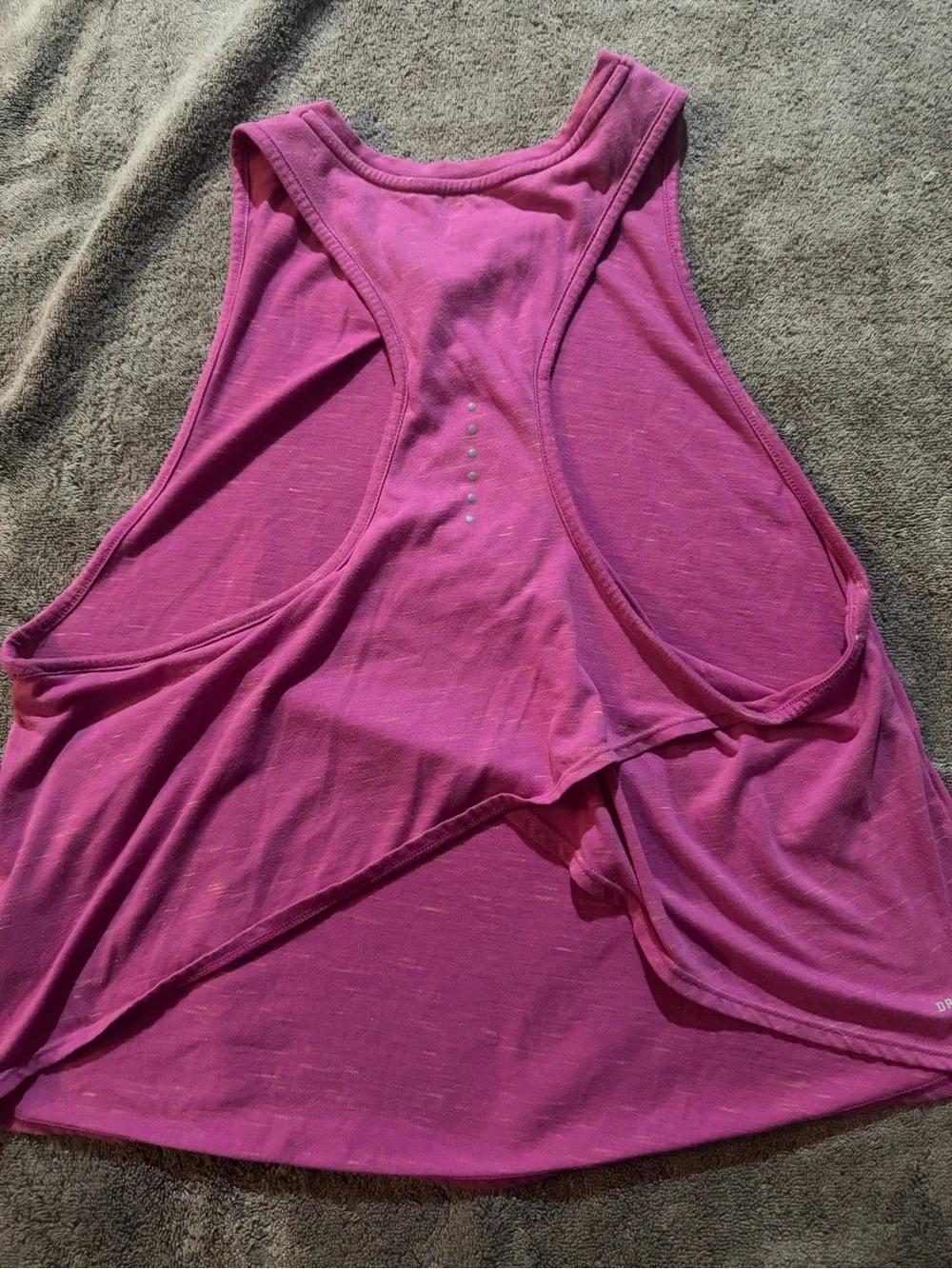 Nike Magenta Dri-FIT Tank with Neon Yellow Stitching